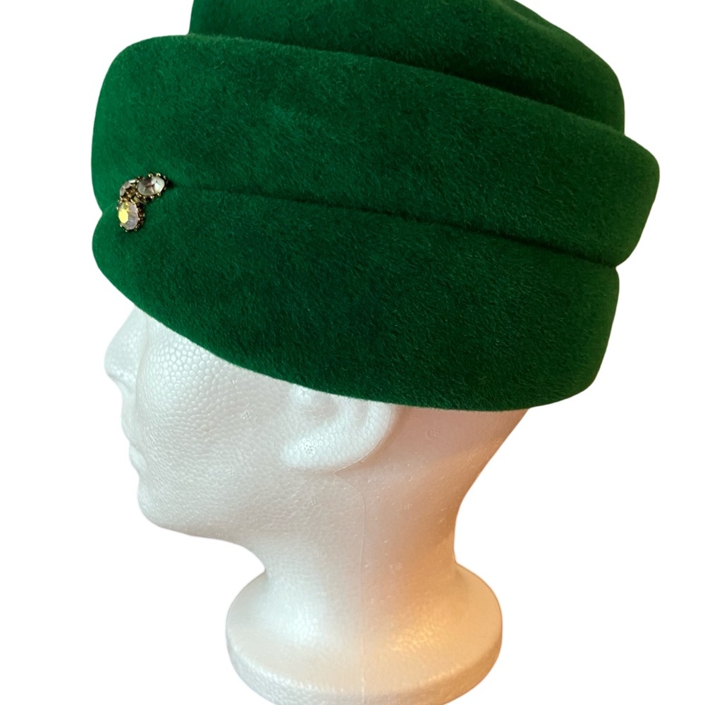 Vintage, Mark III Hat, Hudson’s The Woodward Shops, women , green - Picture 4 of 6